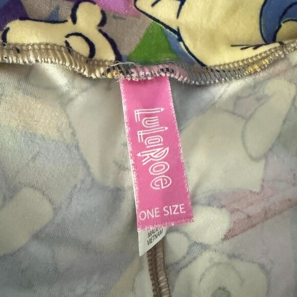 OS Winnie the Pooh LULAROE leggings buttery soft Disney bear colorful One Size - Picture 2 of 7
